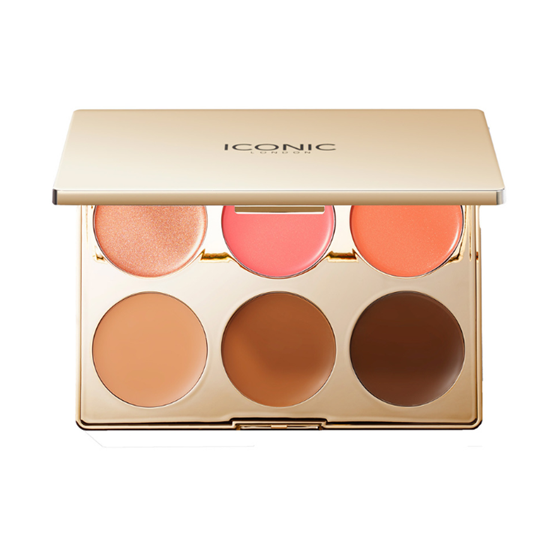 Iconic London, Multi-Use Cream Blush, Bronze Palette - Makeup, Blush, Farve til kinder, Contour, Palette