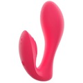 Sweet Smile pink G-Spot Panty Vibrator til G-punkt og klitoris med fjernbetjening