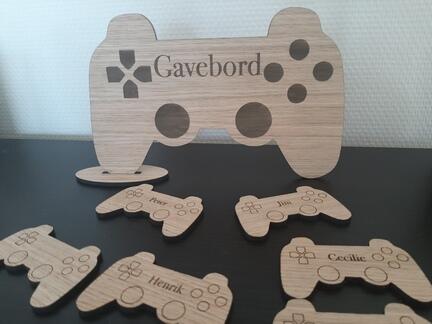Gavebords skilt gamer