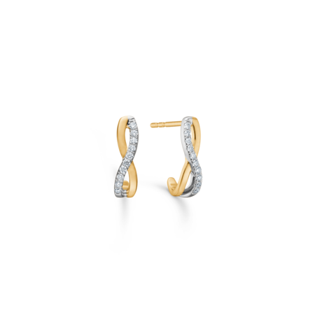 Endless Devotion earrings in 14-carat gold