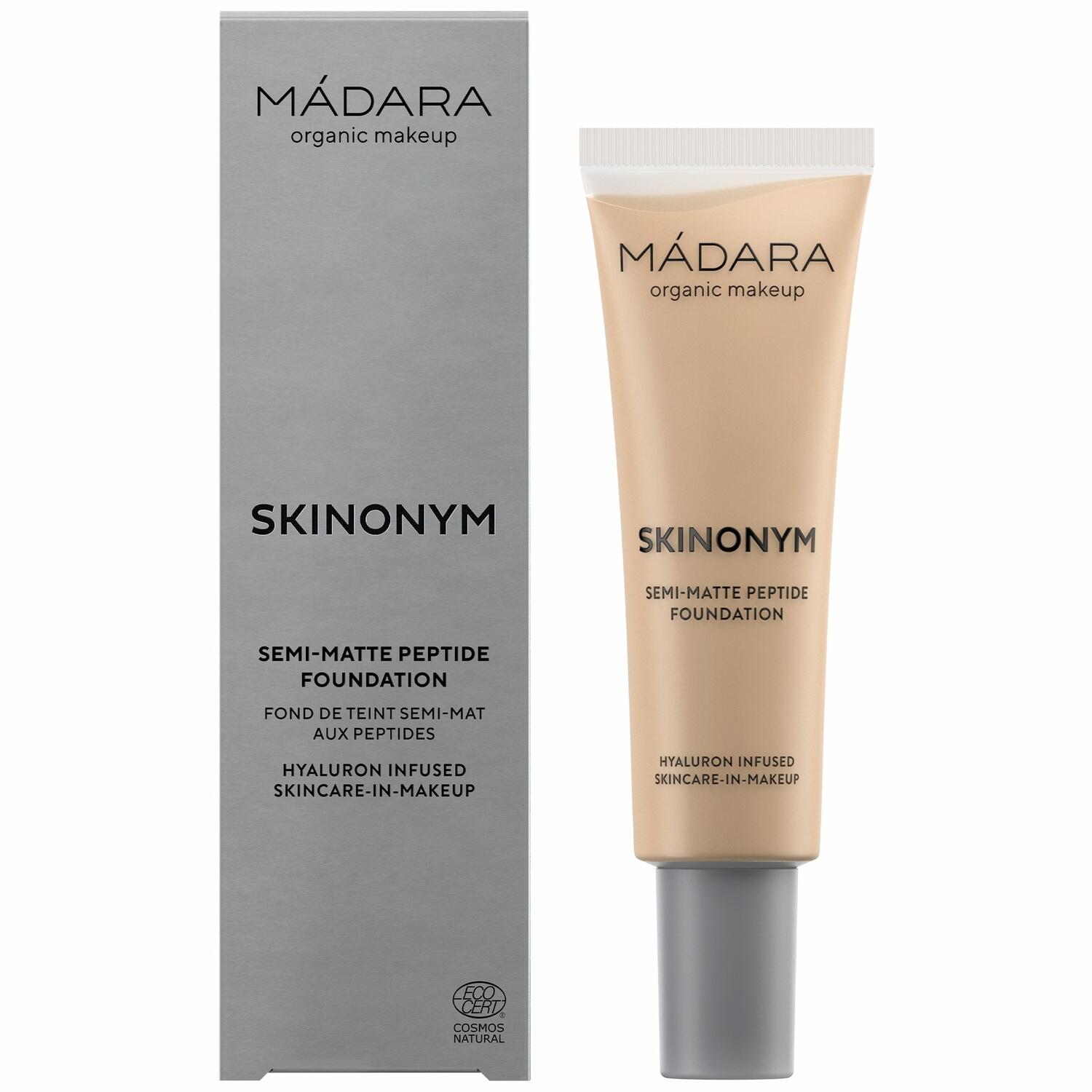 Mádara, Skinonym Semi-Matte Peptide Foundation, #35 TRUE BEIGE, 30 ml. - Makeup, Sminke, Foundation, Flydende Foundation, Opstramning