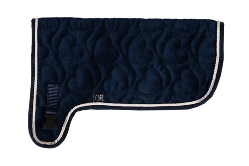HKM Velvet dækken til kæphest - Navy