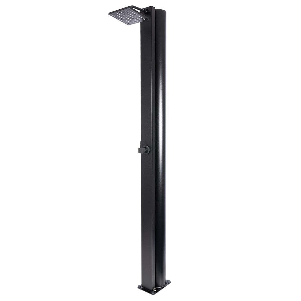 CRM WATERMIXER Black Edition - Solardusche 30 Liter - Schwarz mit schwarzem Griff, Ohne Fußdusche