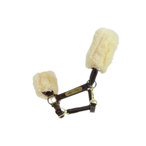 Kentucky lædergrime med imiteret lammeskind - Pony