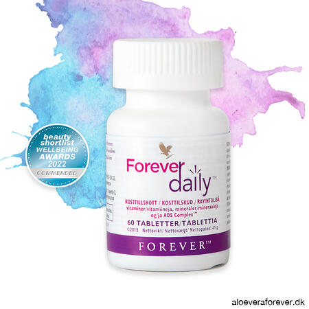 Prisvindende kosttilskud Forever Daily multivitamintabletter til voksne