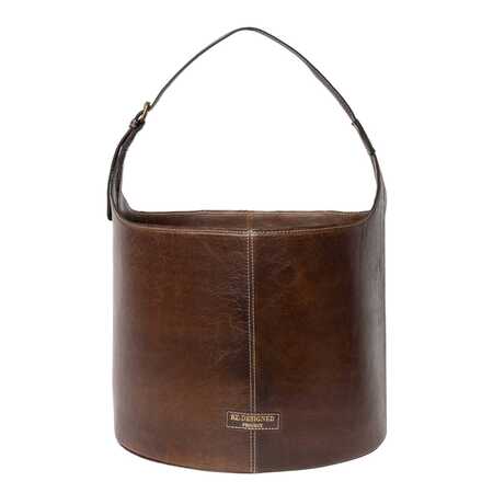 Stor bucket i laeder project 27 farven woodsmoke fra Re designed