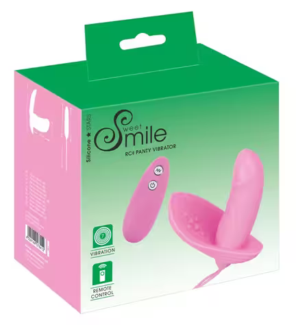 Sweet Smile – Remote Controlled Vibrator i silkeblød silikone med trådløs fjernbetjening