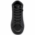 Sort high cut nappa læder sneaker tidsløs design