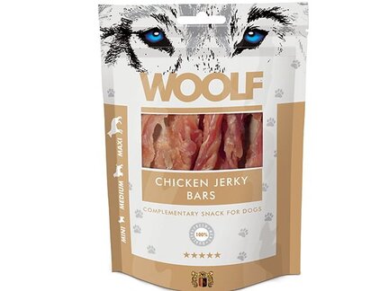 Woolf Chicken jerky bars - 100g