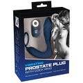 Vibrating Prostate Plug med cockring i sort silikone med kraftig vibration og ergonomisk form