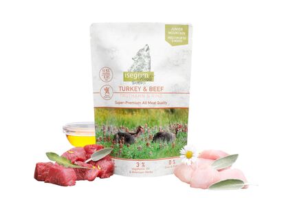 Isegrim vådfoder junior - Turkey & Beef