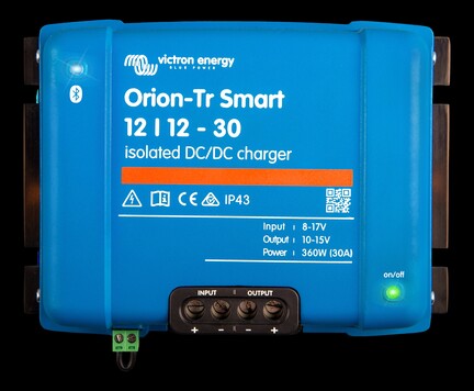 Orion-Tr Smart 12/12-30A (360W) Isolated DC-DC batterilader