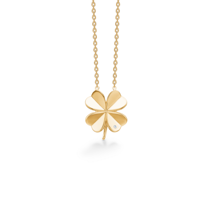 CLOVER necklace 8 karat gold | Danish design by Mads Z
