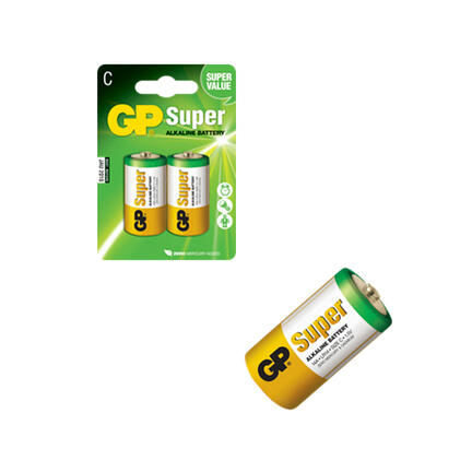 GP Super Alkaline C batterier LR14 1,5V