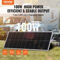 100W Solpanel – Monokrystallinsk med MPPT & USB-udgange