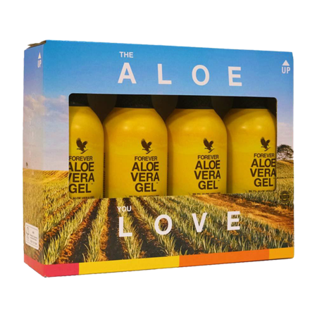 Forever Aloe Vera Gel i 4 styks pakning