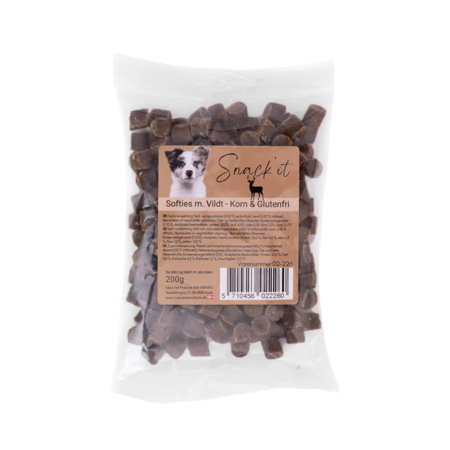Snack'it Softies m. Vildt - Korn & Glutenfri 200g
