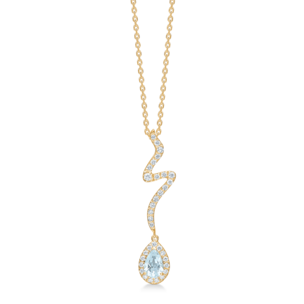 AQUATIC pendant in 14 karat gold | Danish design by Mads Z