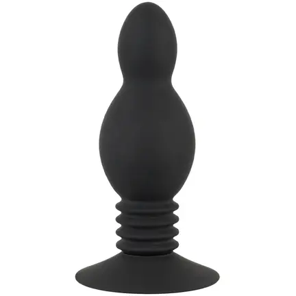 Black Velvets Bouncing Plug – sort silikone anal plug med bounce effekt