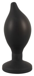 Anos Inflatable Butt Plug med pumpe og sikkerhedsventil, sort.