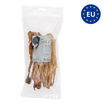 Snack'it kaninører uden pels 100 g – naturlig tørret hundesnack af kanin
