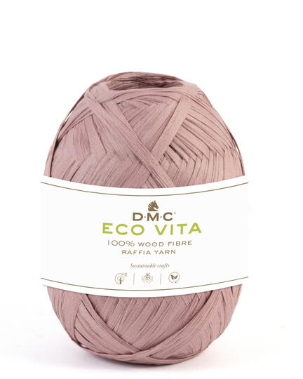 raffia dmc garnnoegle i farven rosa bastgarn