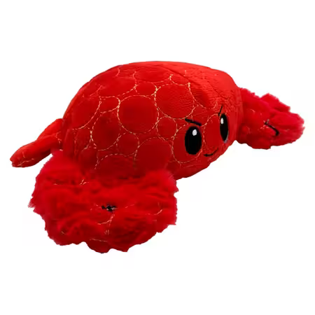 Vinklet billede af Bite Force Krabbe – slidstærkt og sjovt hundelegetøj med piv og knitrelyde