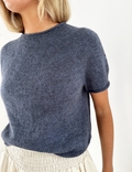 plain yoke tee fra leknit