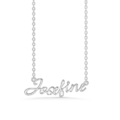 Name Tag Necklace Josefine - necklace with name - name necklace in sterling silver