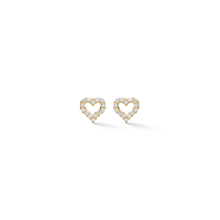 Tender Heart earrings in 14-carat gold