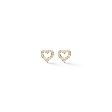 Tender Heart øreringe i 14 karat guld