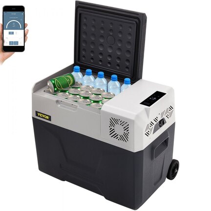 40L kompressor køleboks med Bluetooth – køl og frys fra -20°C til +10°C til bil, båd og camping