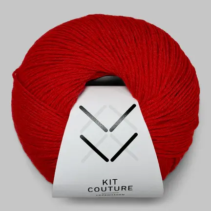Garnnøgle Wool Cotton fra Kit Couture i farven rød