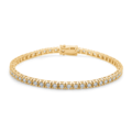 TENNIS bracelet in 14 karat gold with diamonds | Danish design by Mads Z