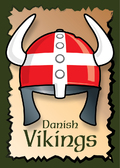 Vikings poster graphic danish design art print plakat helmet © Birger Bromann