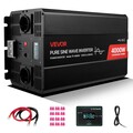 4000W ren sinus inverter 12V til 230V med LCD-display
