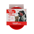 Eat Slow Live Longer Lick Mat Wobble Bowl Rød
