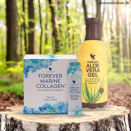 Forever Aloe Vera Gel™ og Forever Marine Collagen sampak – dansk officiel Forever Living forhandler