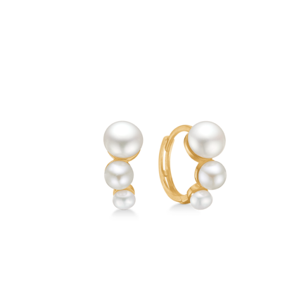 DAIZY earrings in 8 karat gold | Danish design by Mads Z