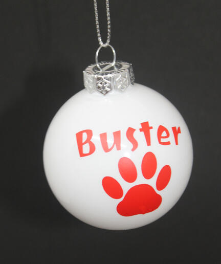 julekugle til hunden