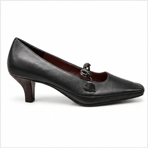 Aerosoles Dimple Sort Pump Med Lav Hæl - 39