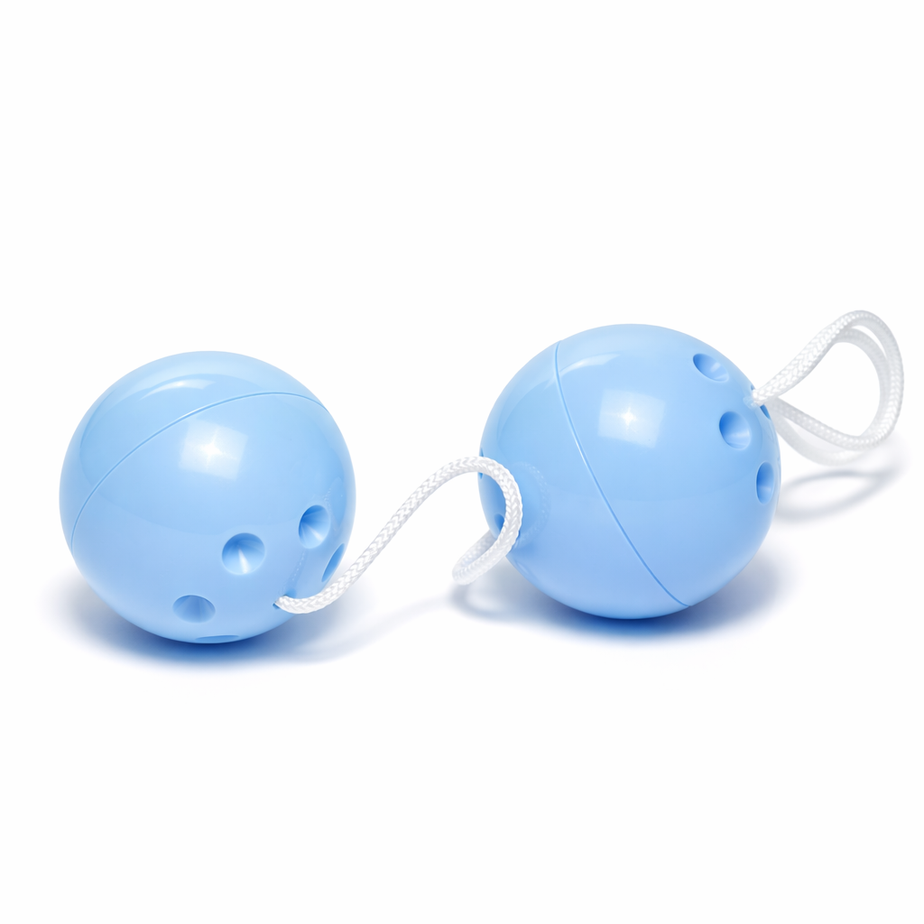 Duo Bækkenbundskugler Lyseblå