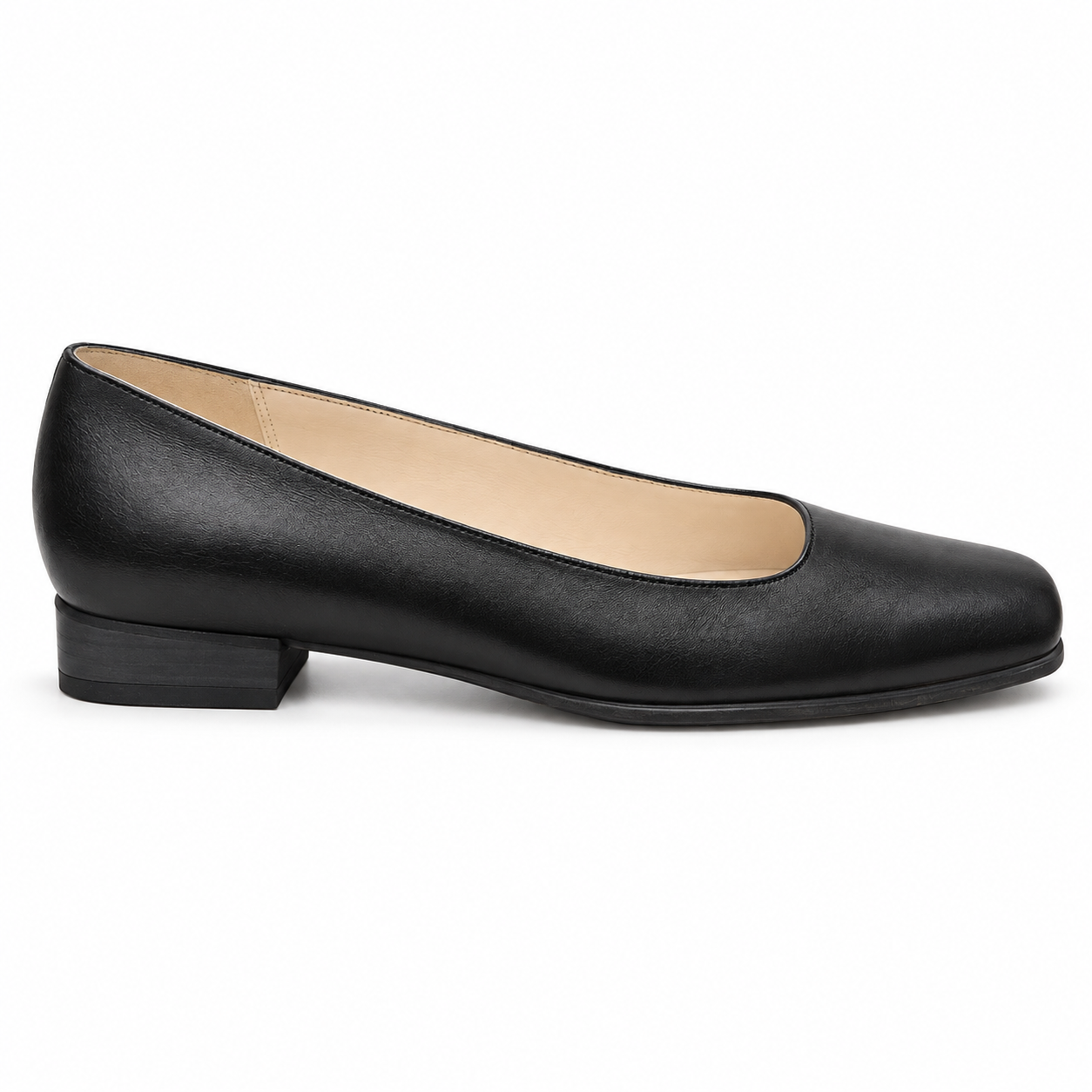 ECCO Ballerina Med Lav Hæl Sort - 38