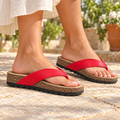 EasyFit D763 Sandal – Rød vist på model