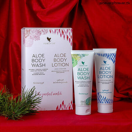 Aloe Body Lotion og Aloe Body Wash i gaveæske - selvforkælelse og julegavehit fra Forever Living