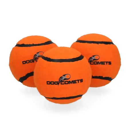 Dog Comets Neutron Star Tennisbold M - Orange 3 stk.