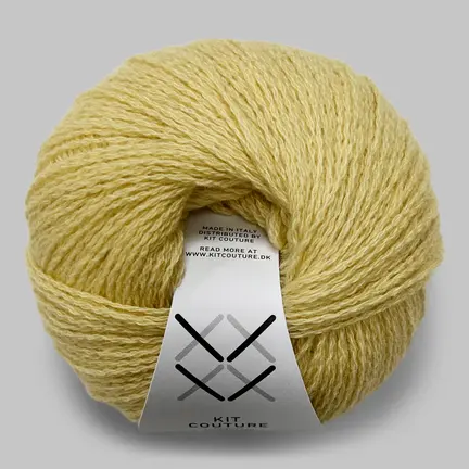 Garnnøgle 100% Cashmere fra Kit Couture i farven banan