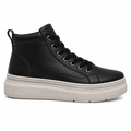 Sort high-top damesneaker med plateau sål – moderne look