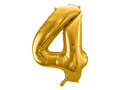 Guld folie ballontal til helium 4
