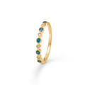 POETRY ring in 14 karat gold with diamonds | Danish design by Mads Z